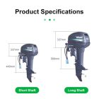 10 LE (7,5 KW) elektromos csónakmotor