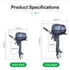 7LE-s elektromos, vízhűtéses csónakmotor kézikaros (távkarozható)