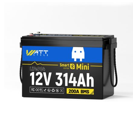 WattCycle 12V314AH200MINIBTH Kettős célú Önmelegítős
