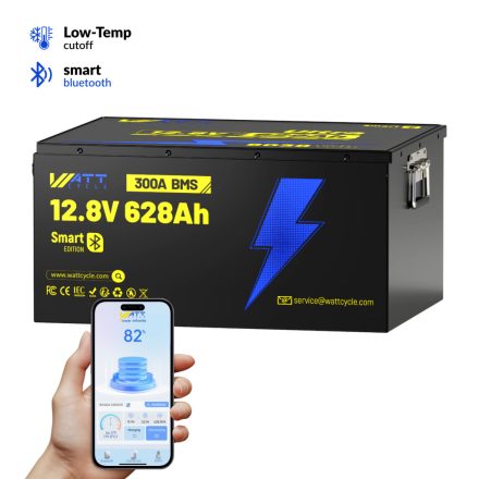 WattCycle 12V628AH300A ULTRA Bluetooth